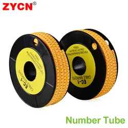 1 Volume Cable Wire Marker 0 to 9 For 1.5/2.5/4/6 mm² Colored Spiral Wrapping PVC Insulation Label Pipe Network Antiskid Sleeve