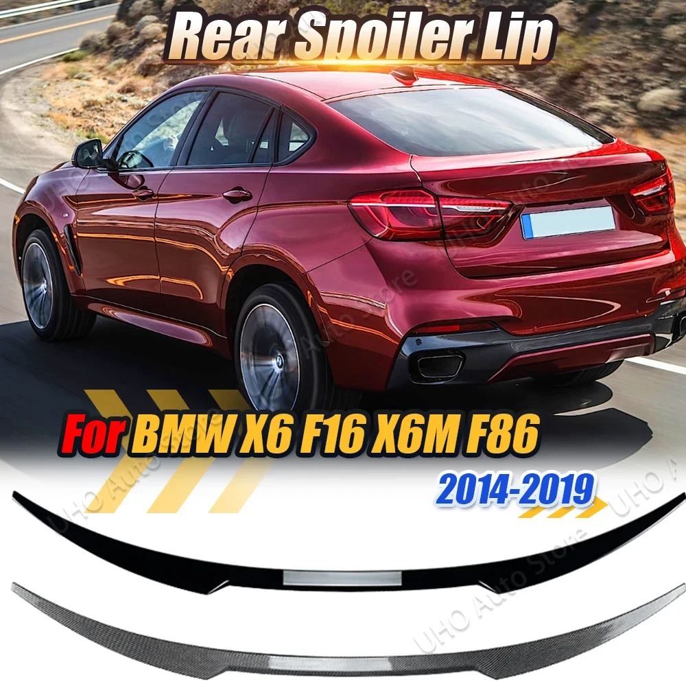 

Для BMW X6 X6M F16 F86 Автомобильный задний спойлер на крышу багажника M4 Стильные комплекты для тюнинга заднего крыла 2014 2015 2016 2017 2018