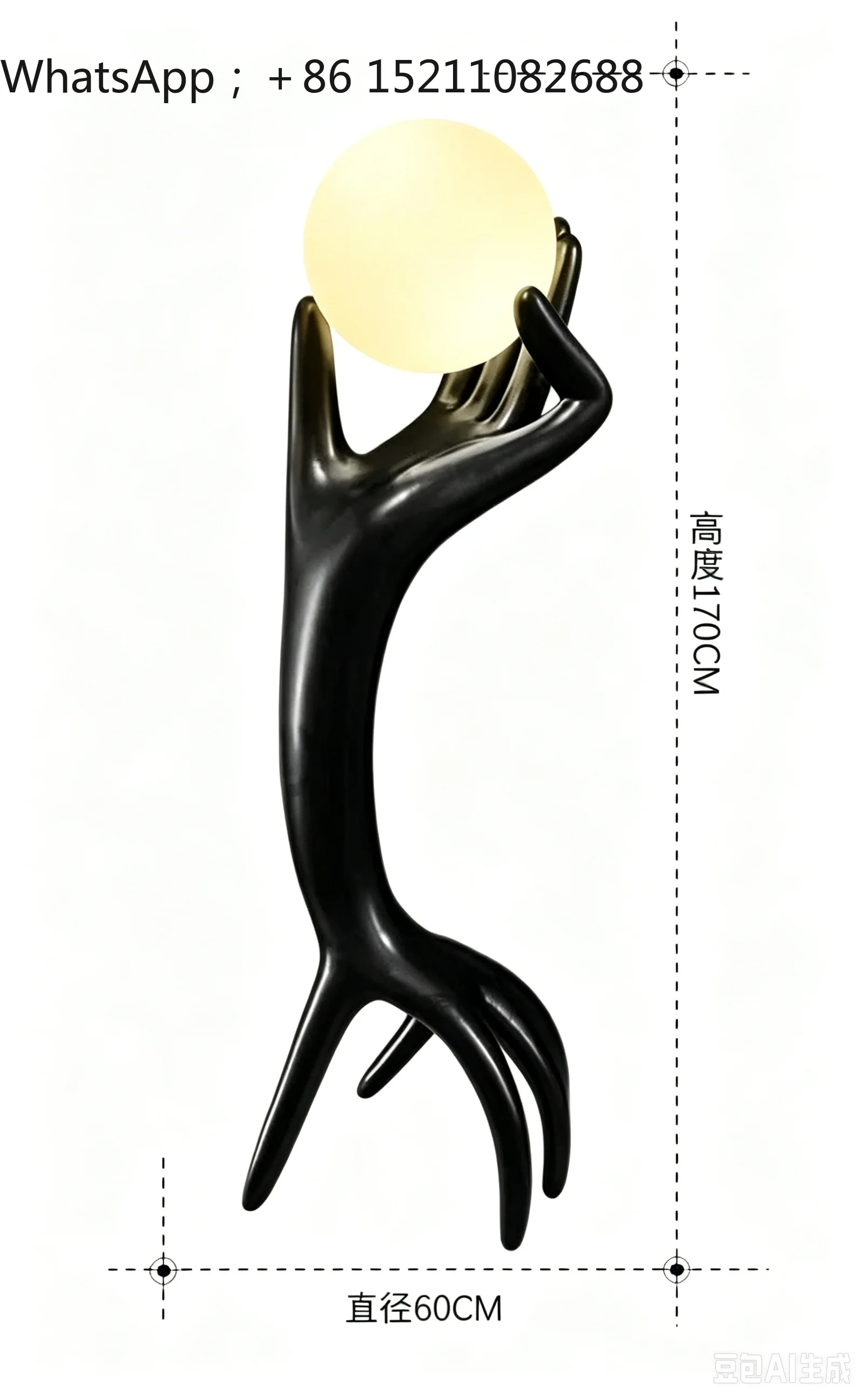 SCYmodern simple medieval style floor ornament, next to the sofa in the living room, high-end light luxury entrance art ornament