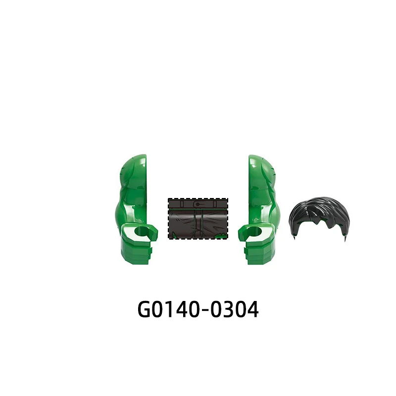 Le Action Figures Armi Pantaloni Parti di capelli Modello Blocchi MOC Mattoni Set Regali Giocattoli G0140