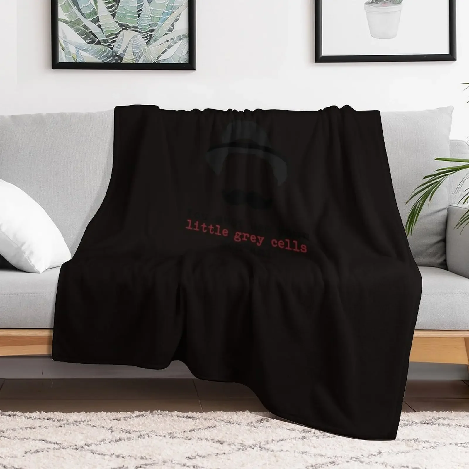 Agatha Christie Hercule Poirot - Little Grey Cells Classic T-Shirt Throw Blanket Blankets For Baby Luxury Blankets