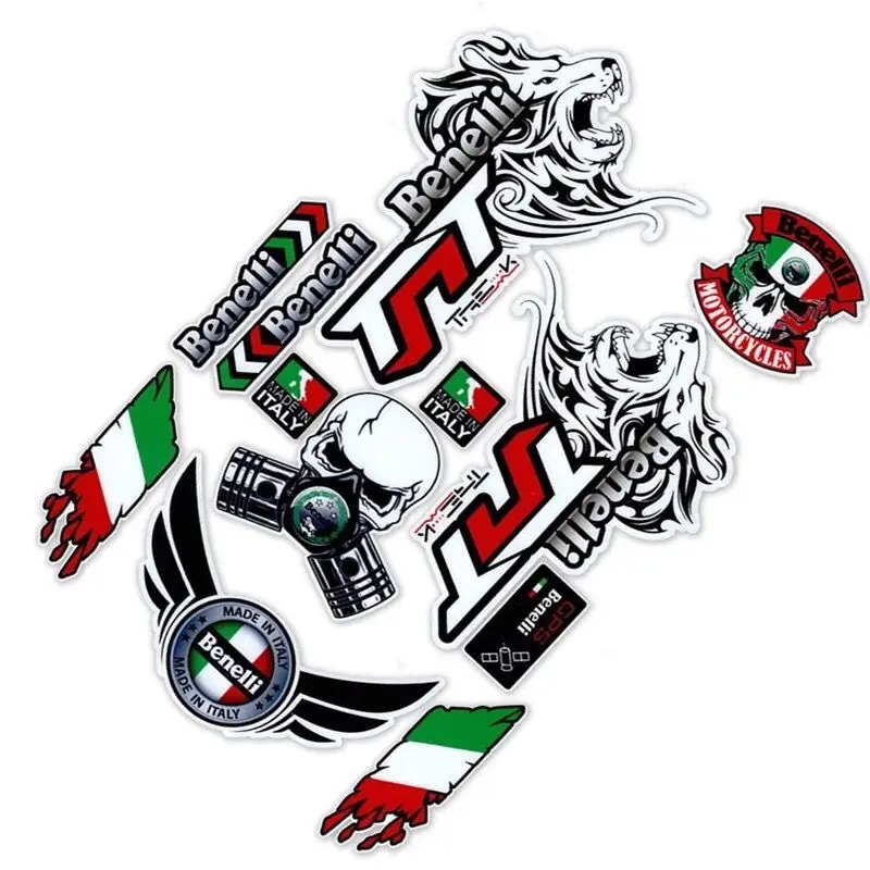 Benelli Motorcycle Side Strip Body Stickers Motorcycle Helmet Decals For Benelli 600 300 250 302 TNT125 TRK502X