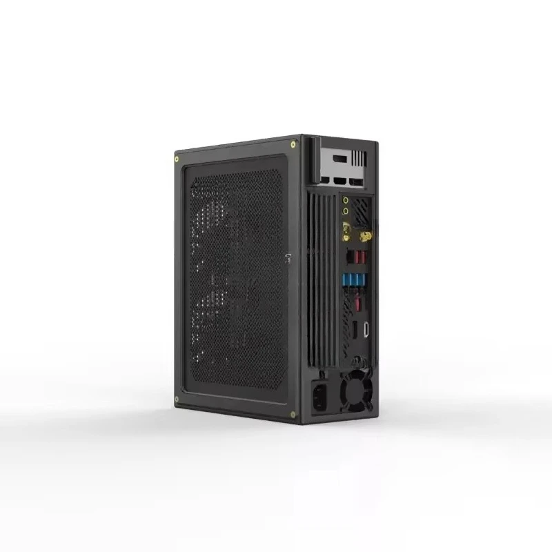 2024 New Tiny4 4L Pure Aluminum CNC ITX Case Half Height Double Slot Direct Insert Tool Card Chassis
