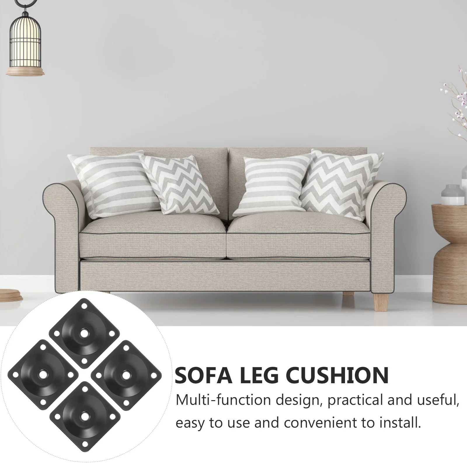 

1 set 1 Set Of Sofa Foot Covers 5-Hole Furniture Leg Mounting Plates Heavy Duty Iron Connector For Table Chair Couch Repair Kit