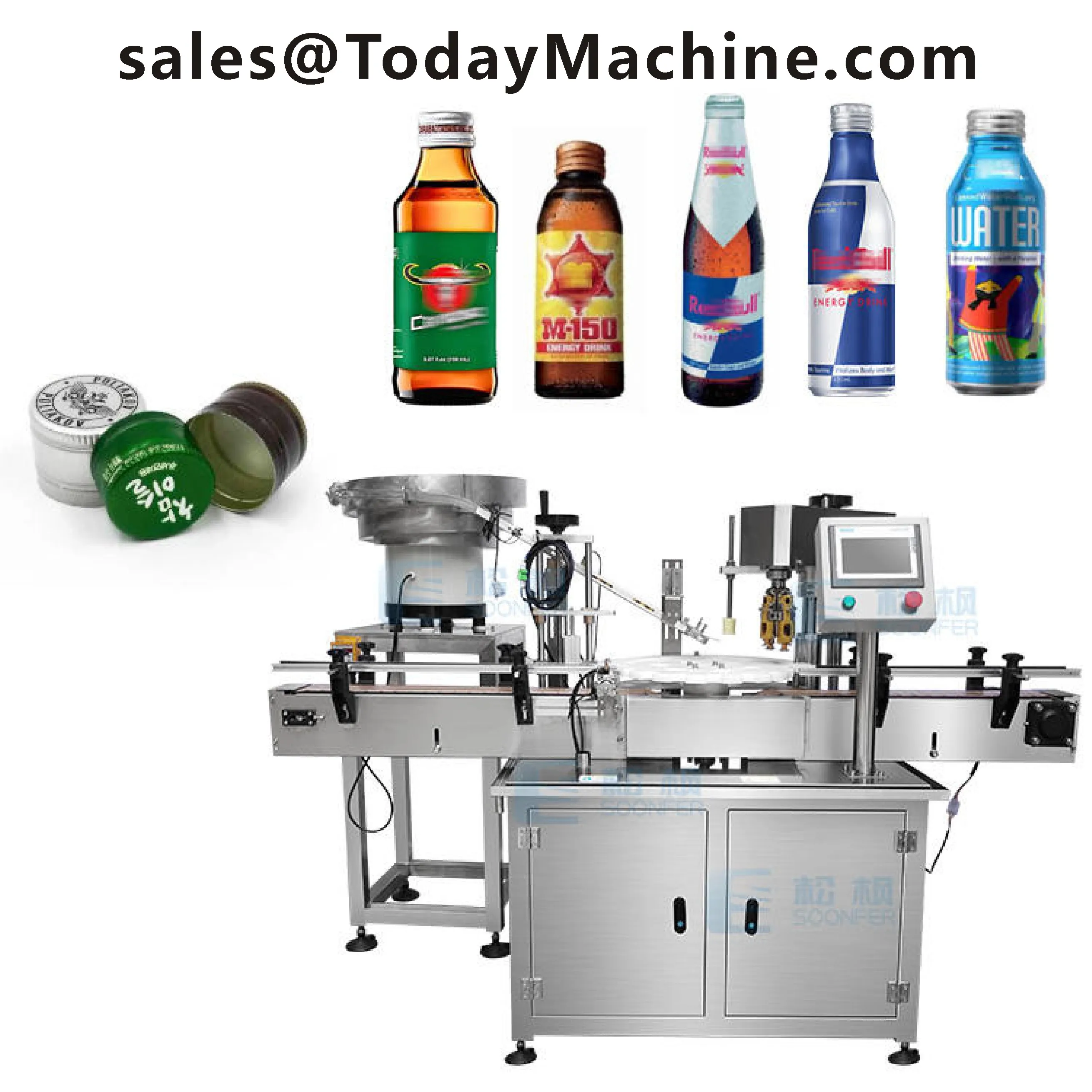 Sealing Capping Machine Water Oil Plastic Bottle Cap Assembly Production Line