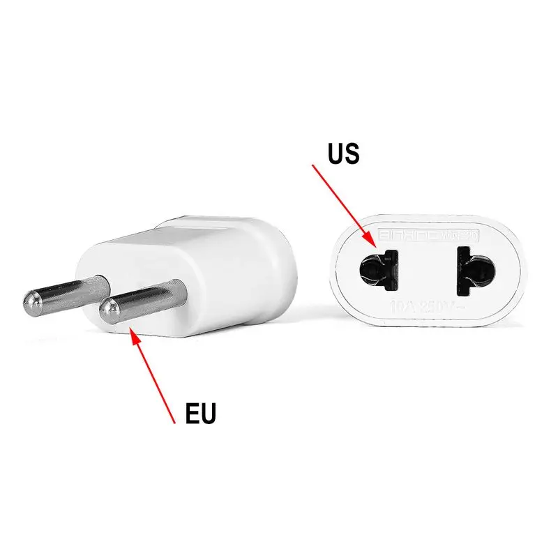 Adaptador de viaje para UE, AU, EE. UU., UE, Euro, AU, Nueva Zelanda, UE, KR, España, enchufe eléctrico CN, cargador de enchufes de salida