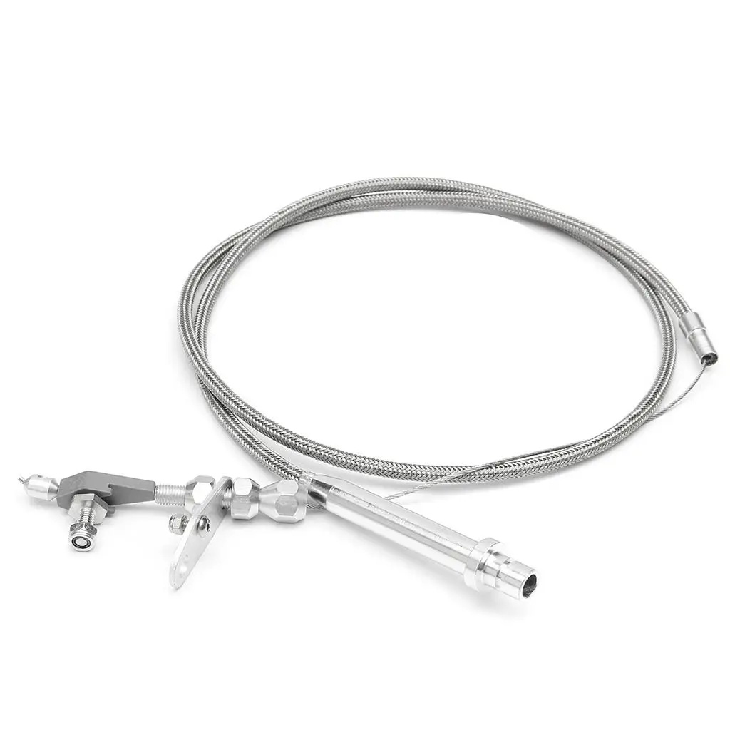 Heavy Duty Stainless Kick Down Cable Detent Gas Throttle Cable Transmission Accessory for GM 350 TH350 Automatic Gearbox view 6