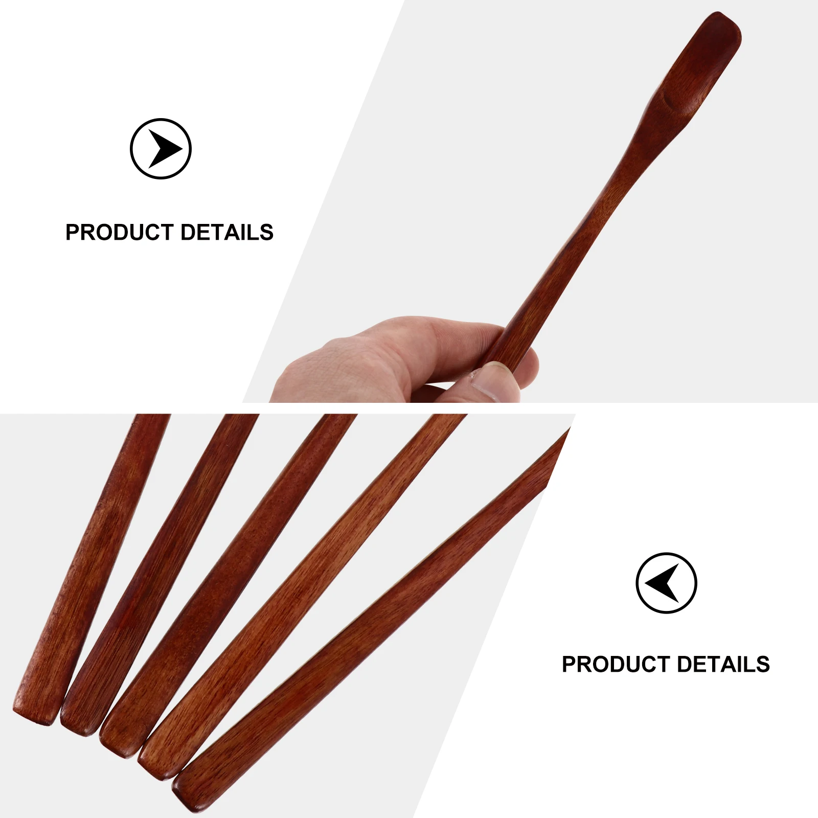 

5pcs Stirring Scoop Wooden Honey Dipper Long Handle Honey Mixing Spoon Syrup Stirrer Kitchen Bar Tool Gift For Viscous