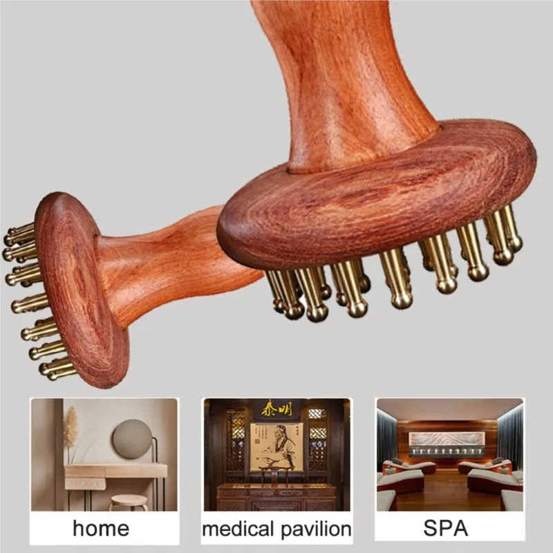 Латунный массажер для тела Гуаша, металлический соскабливание кожи, меридиан, лимфатический массаж мышц, медная доска Гуаша