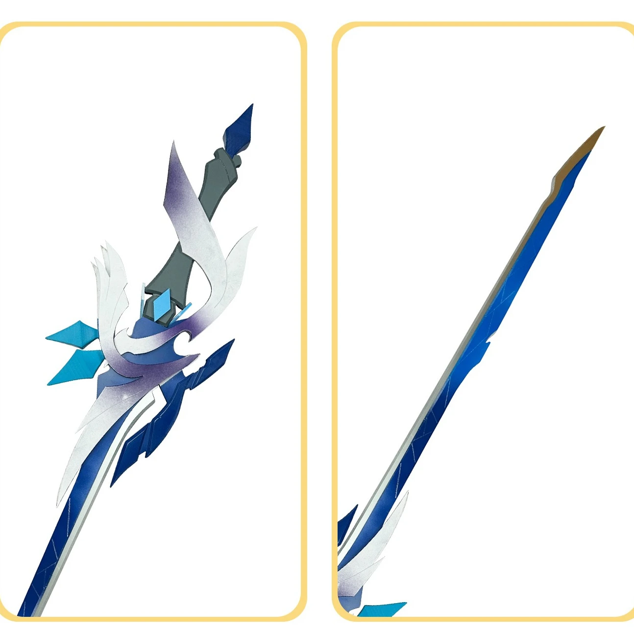 110 cm Skirk Cang Yao Genshin Impact Twinblade Game Randapparatuur Afneembare Wapen Model Bamboe Zwaard Cosplay Props Collecties