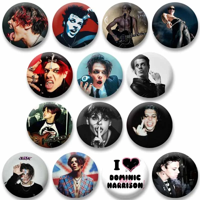 Singer YUNGBLUD Creative Soft Button Pins Punk Round Brooch Backpack Clothes Lapel Badge Jewelry Accessories Collectible Gifts