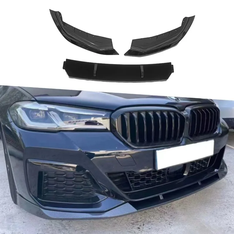 

FD Style 3Pcs Front Lip Splitter Fit 5 Series G30 2021-2023 Original Hole Direct Mount Part