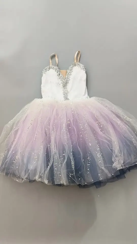 大人のロマンチックなロ ングバレエドレス女の子のための女性バレリーナドレスパフォーマンスバレエダンスドレスコンテンポラリーダンス衣装