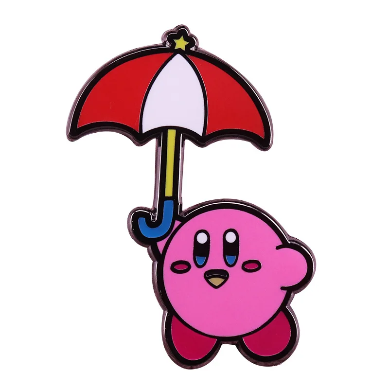 Kirby Anime Pins for Backpacks Badges on Manga Enamel Pin Accessories for Jewelry Cute Things Brooches Gift