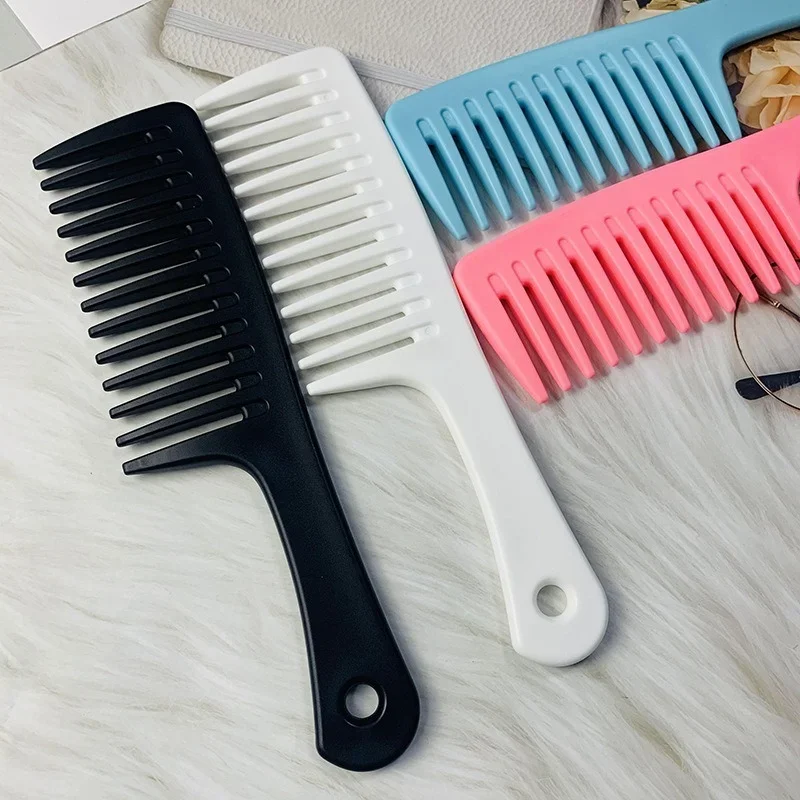 

Hairdress Comb Heat Resistant Woman Wet Hook Curly Hair Brushes Pro Salon Dyeing Styling Tools Coarse Wide Spikes Tooth