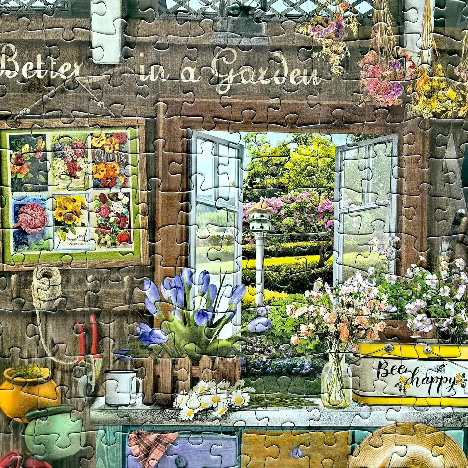 Rompecabezas de madera para cobertizo de macetas, 120/300/500/520/1000/1314 Uds., rompecabezas para sala de juegos, dormitorio, decoración para sala de estar, juego de desafío