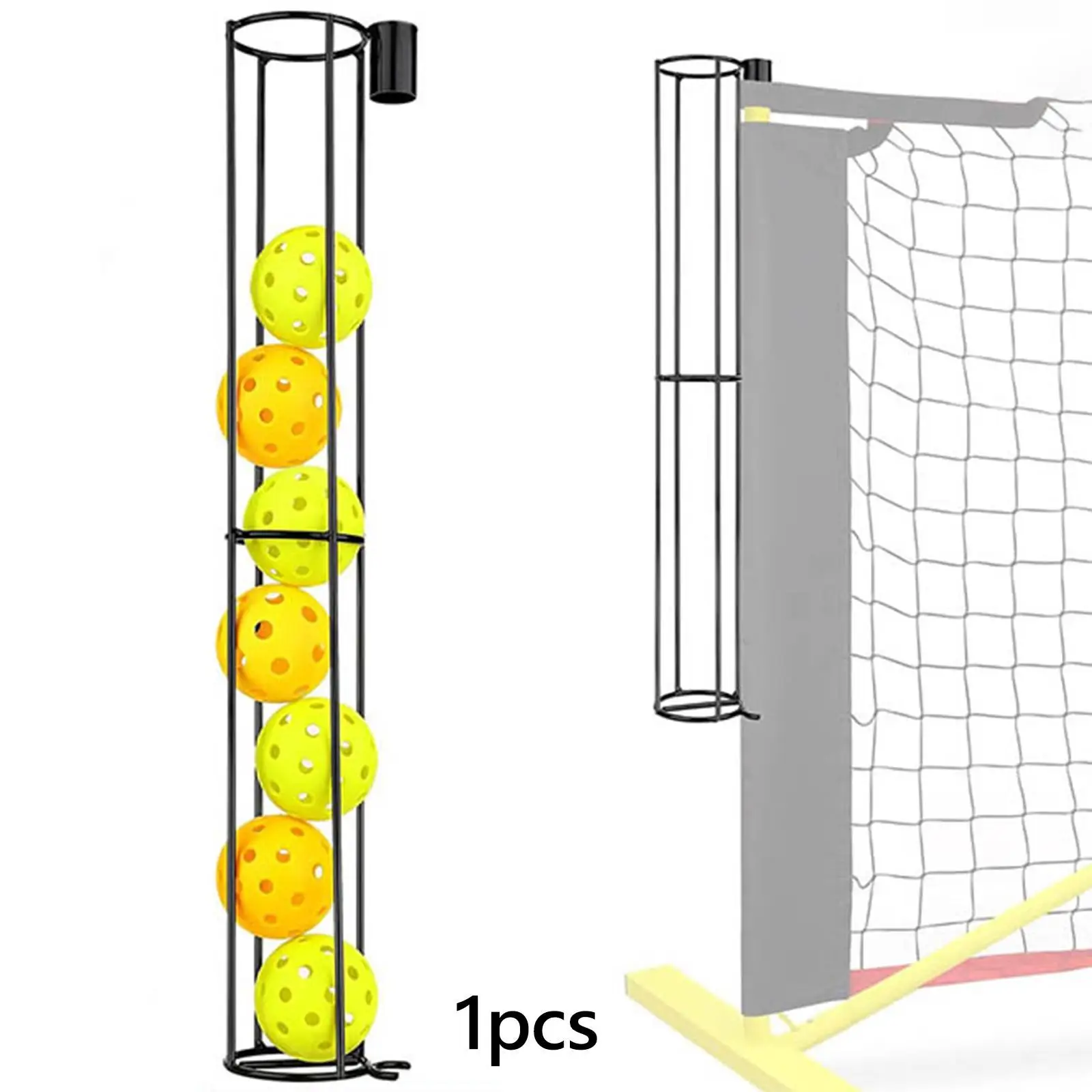 Suporte de bola de pickleball Rack de armazenamento de pickleball para prática interna e externa