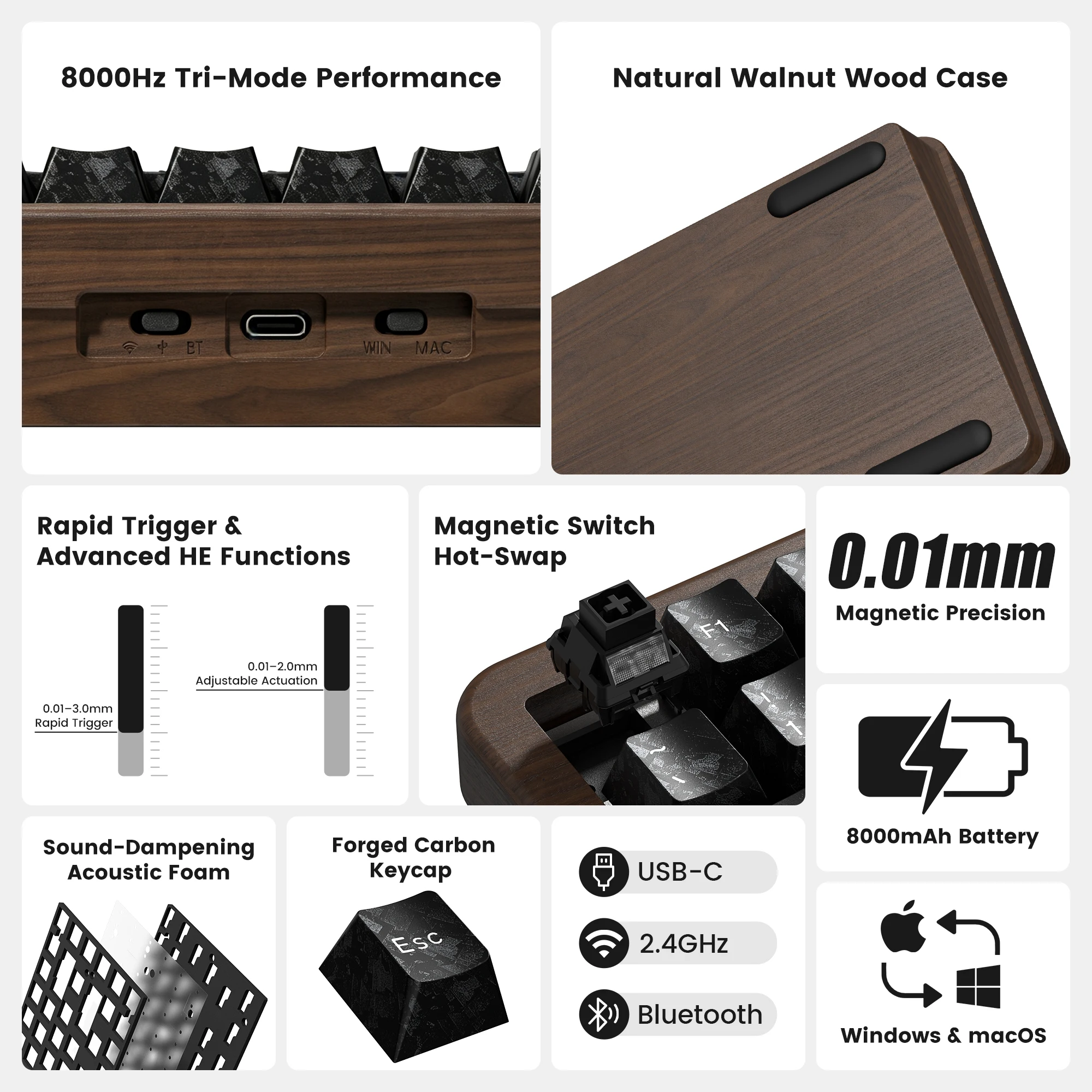 Tastiera da Gaming Meccanica W - Hall Effect Magnetic Switch Keyboard recensione e prezzo