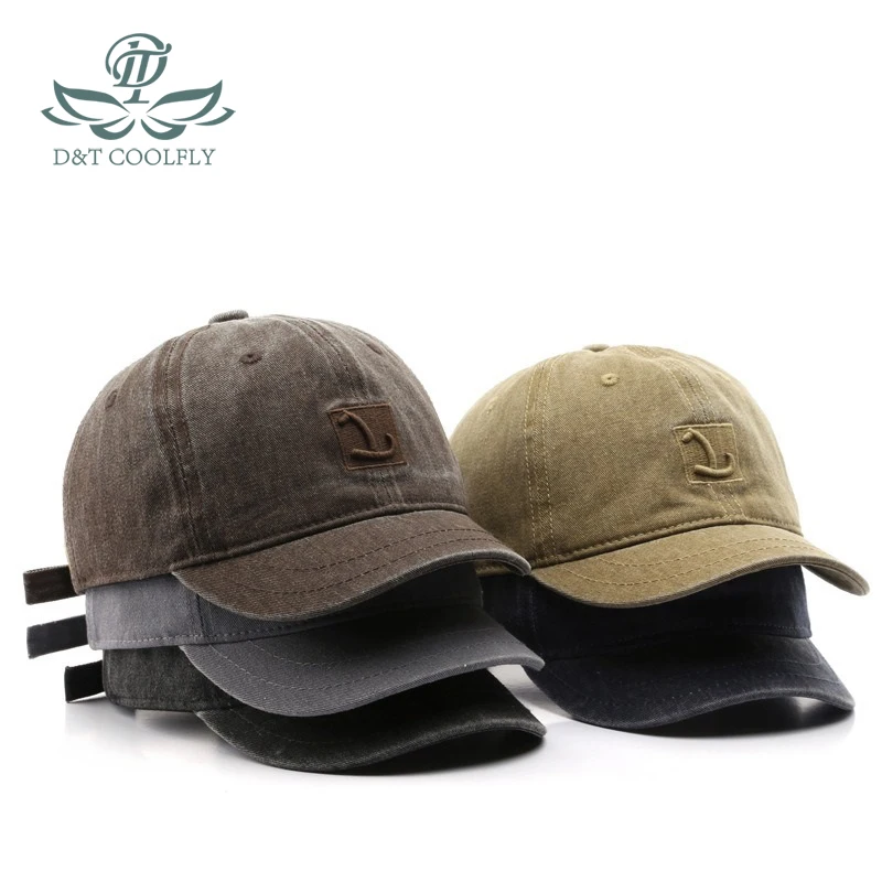 D&T 2024 New Fashion Baseball Cap Men Women Vintage Adjustable Cotton Material Breathable Embroidered Logo Casual Sun Protection