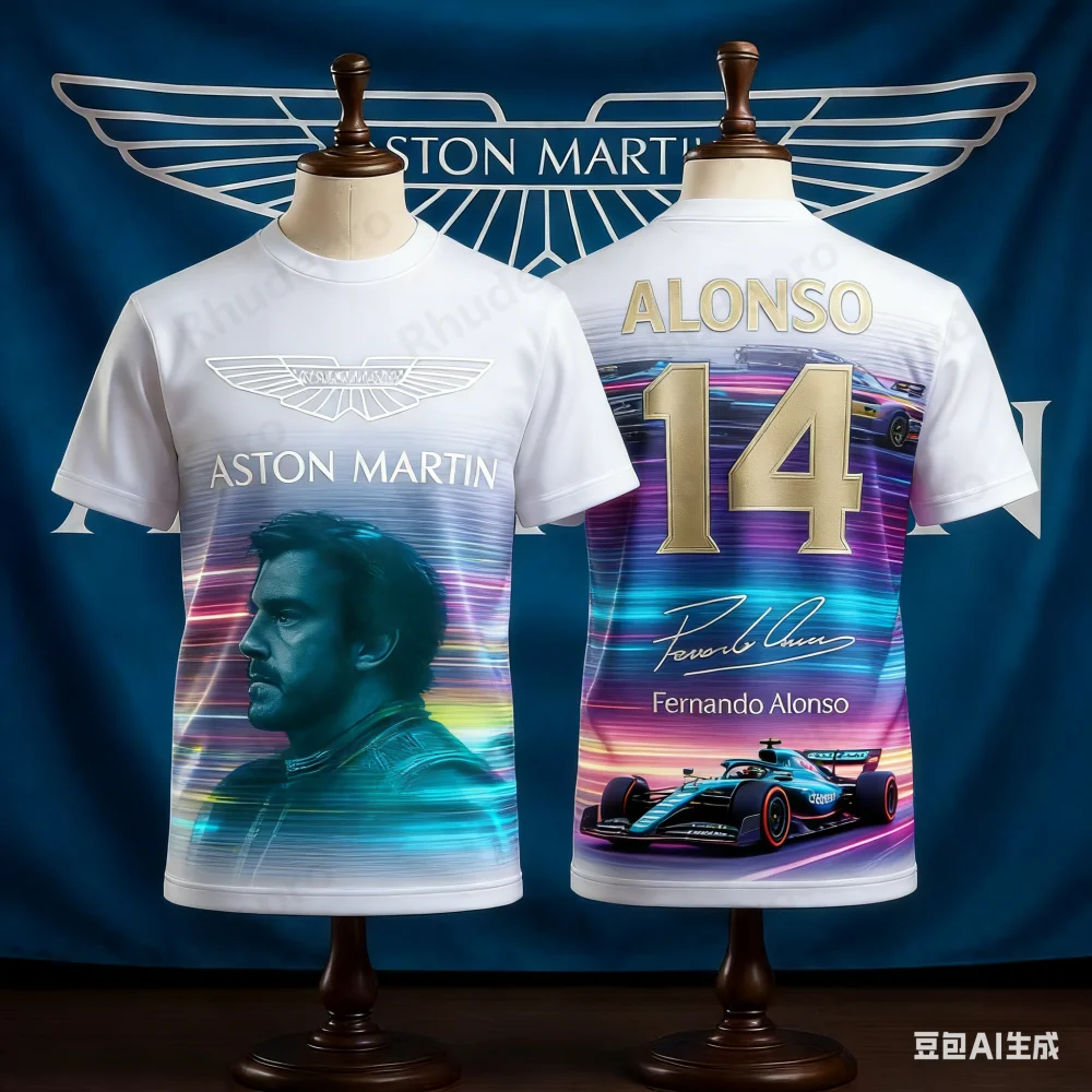 

Aston Martin 2026 T Shirt Fernando Alonso 14 TShirt Spanish Racers Team Racing Quick Drying Motorcycle Outdoor Jersey