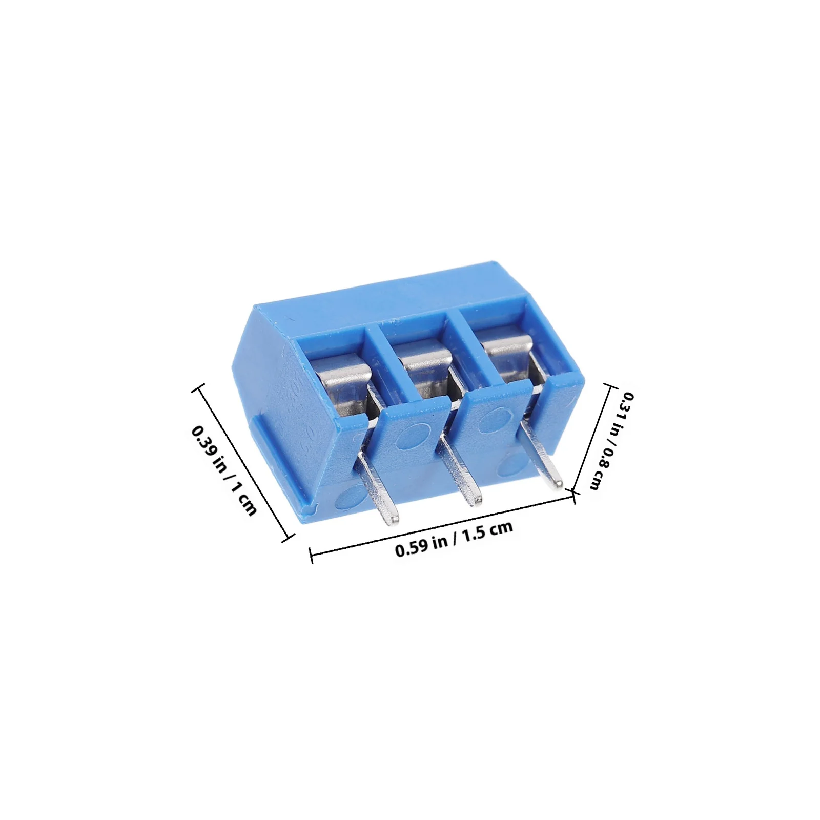 20Pcs Screw Terminal Block Connectors Compact Design Easy Assembly Secure Pcb Wiring Accessories