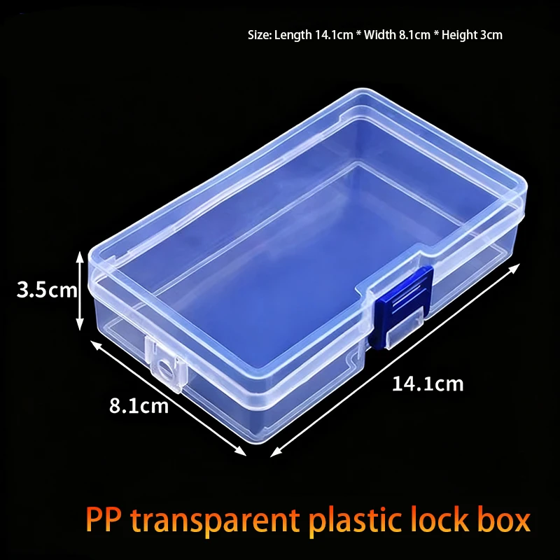 PP Transparent Plastic Box Small Object Storage Container Jewelry Earring/Electronic Original/Fishing Gear Accessories boxes