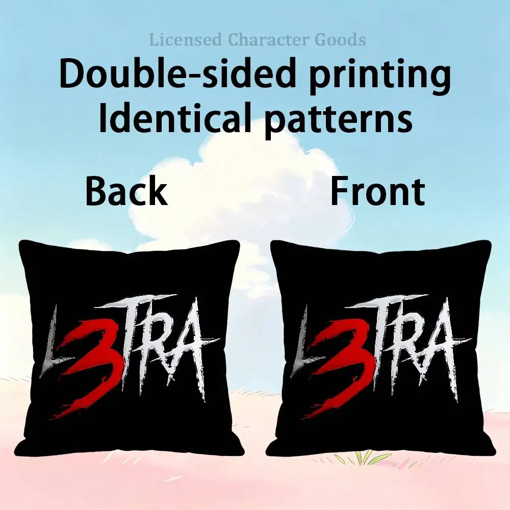 L-Luar la L Double Sided Print Soft Throw Pillow Cover Washable RV Camper Interior No Insert