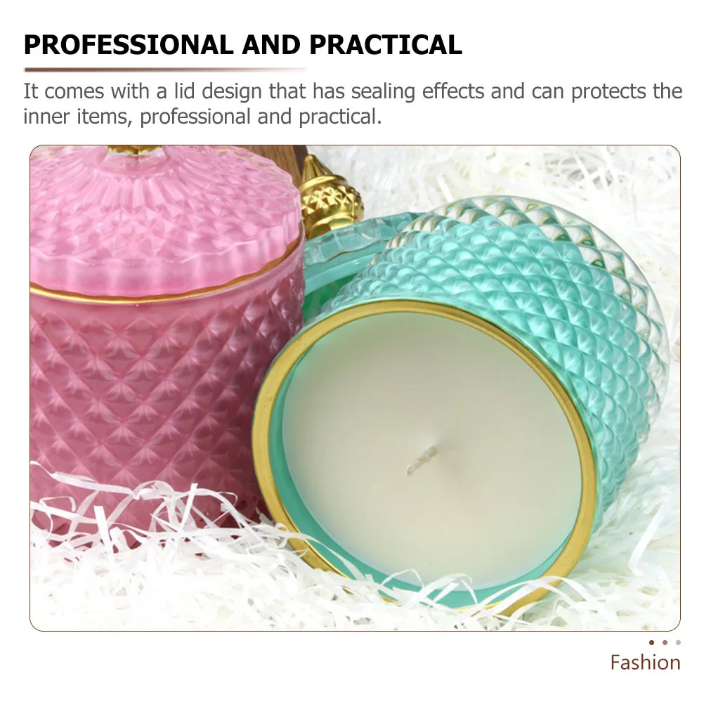 

Glass Food Jar Elegant Storage with Lid Canisters Lids Small Candy Kitchen Jars