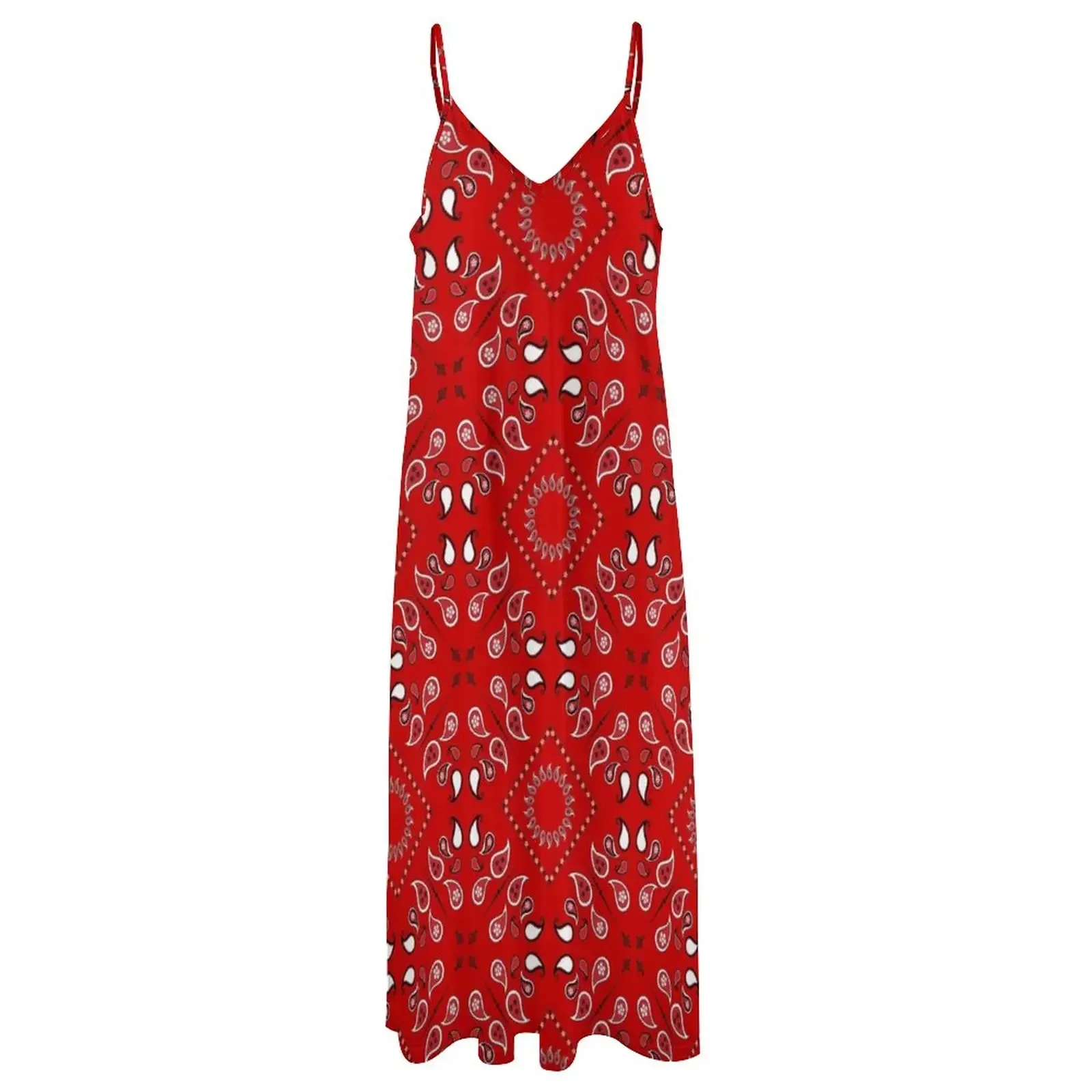 Vestido bandana vermelho sem mangas, vestidos de aniversário para mulheres, coquetel de vestidos