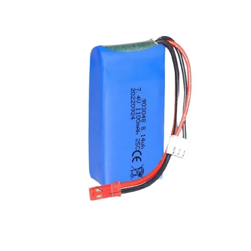 7.4V 1100mAh Lithium Battery 903048 for V353 A949 A959 A969 A979 K929 RC Car Model Replacement Battery