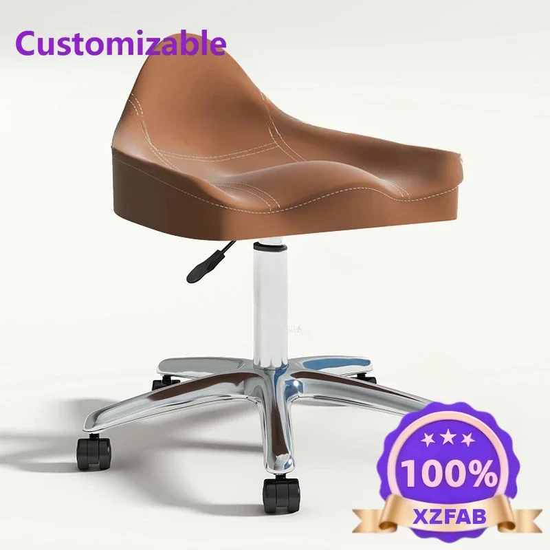 Factory Direct 2026 Postmodern Nordic Wrought Iron Barber Chairs Beauty Salon Special Barber Chair Modern Rotating Lifting Stool