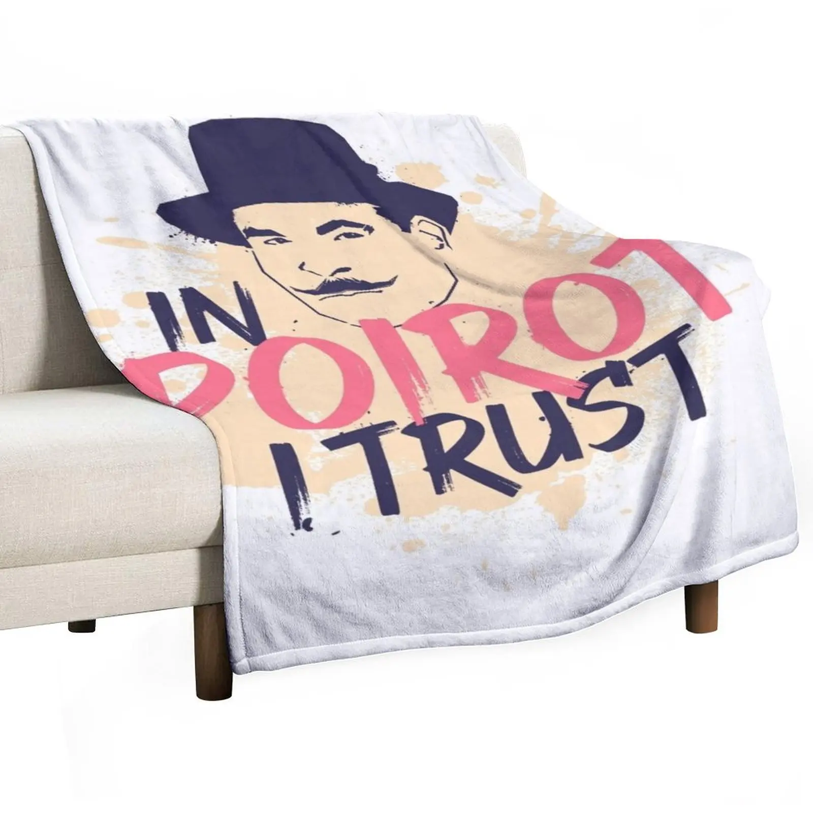 

Hercule Poirot Throw Blanket blankets and throws Decorative Throw Flannel Fabric Sofa Quilt Blankets
