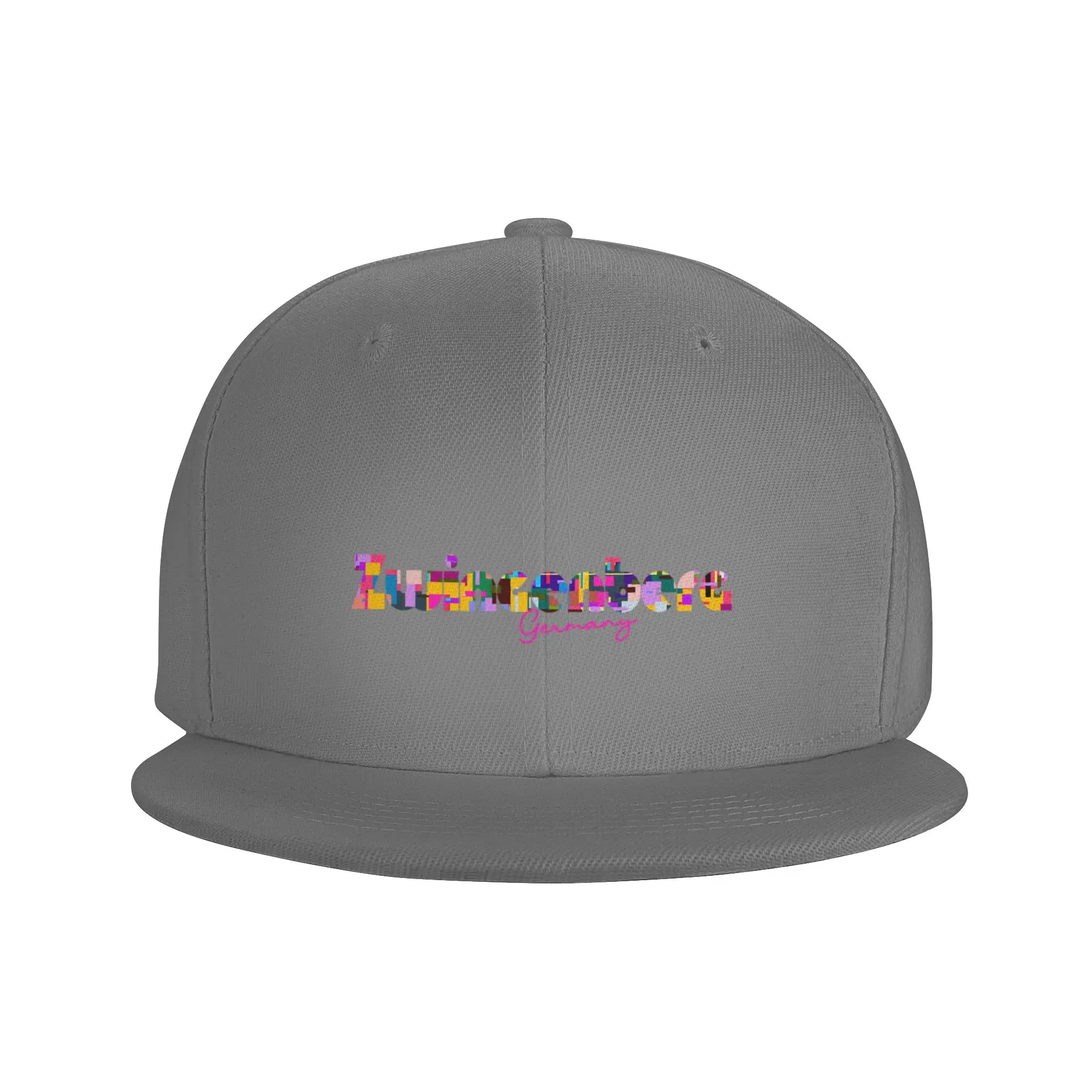 Fashion Zwingenberg  Germany  Vibrant Abstract City Typography Art Flat Brim Sun Hat  Light Mature Style Snapback Cap