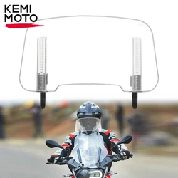 KEMIMOTO-Déflecteur de Pare-Brise de Moto Réglable, Universel, pour BMW R1250GS Runder GS, Extension Rehaussée, Accessoires de Pare-Brise