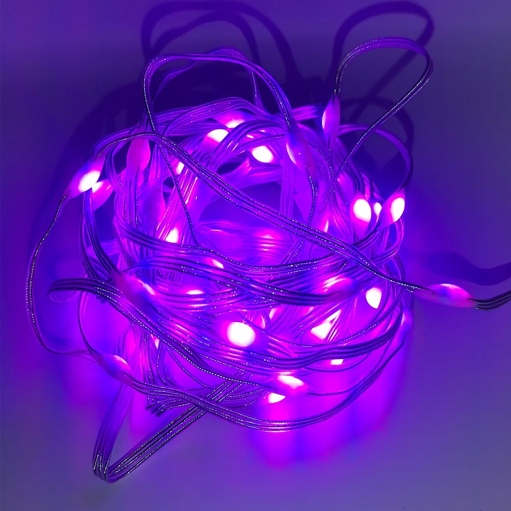 5m 5V/12V WS2812 RGB Pixel String Light Dream Color Addressable Individually Fairy Lights For Wedding Party Christmas Decoration