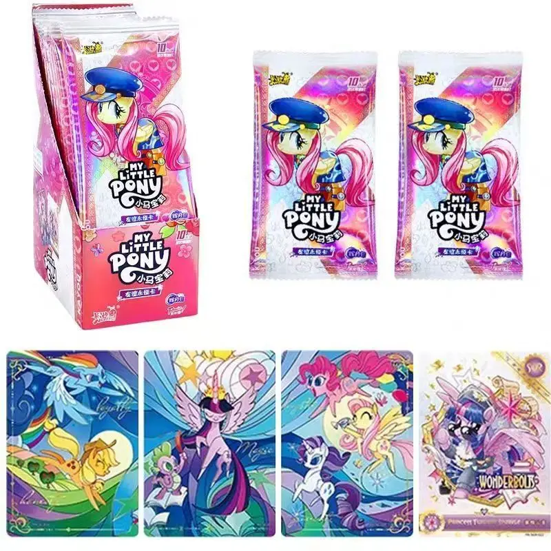 KAYOU Authentisches My Little Pony Shining Moon Pack 11. Edition Versteckte SC Sammelkarten Spielzeug Geschenk für Kinder Geburtstag