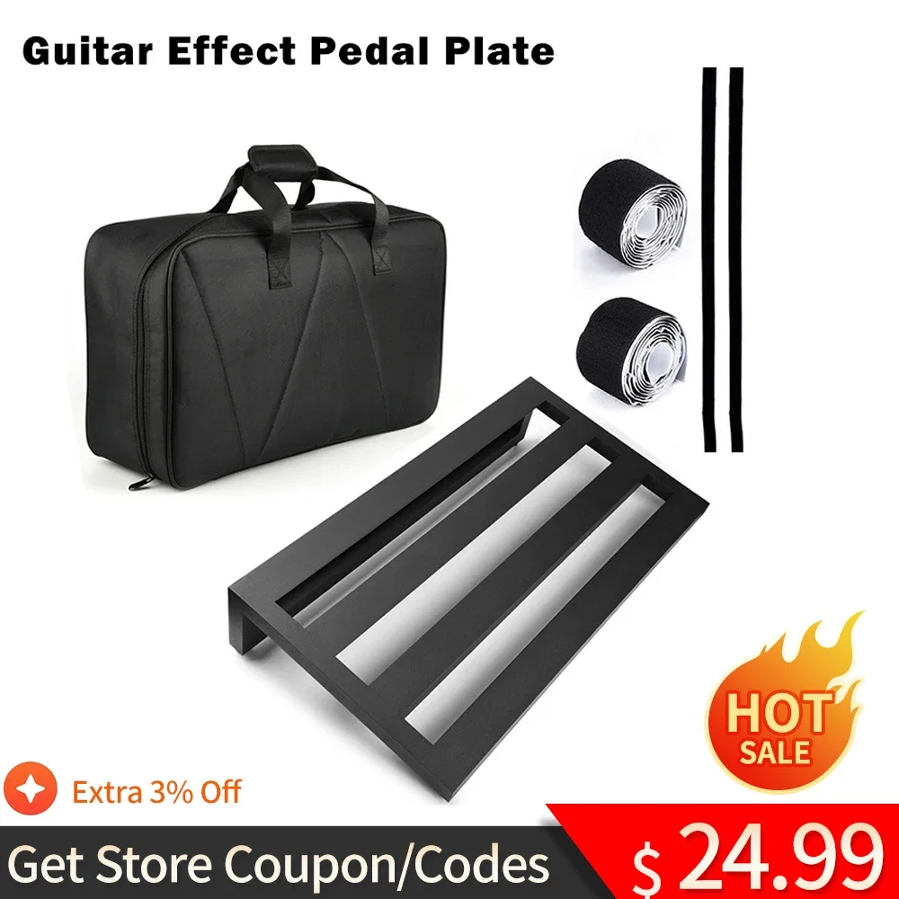 E-Gitarre Pedal board Gitarren effekt Pedal Board Aluminium legierung Pedal board & Bag Effekt Pedal platte für Gitarren zubehör