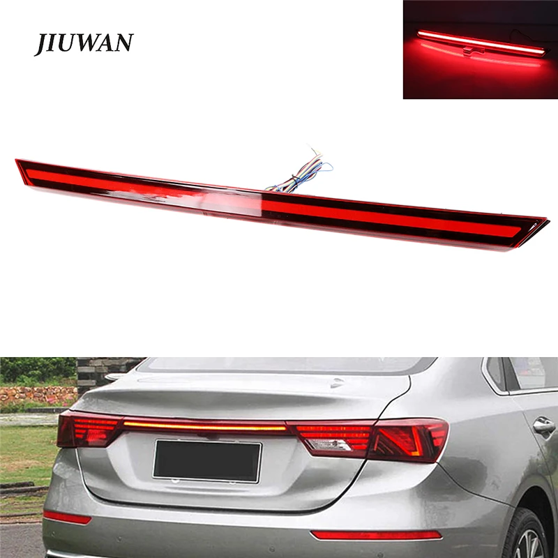 

1pc Car Rear Bumper Trunk Tail Light for KIA K3 Cerato 2019-2021 Dynamic LED Flowing Flashing Brake Light Turn Signal Car Parts