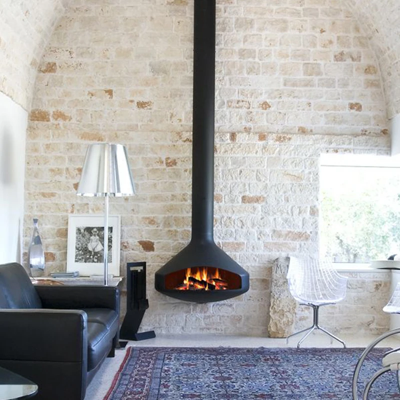 Hanging Fireplace Real Fire Home Firewood Villa Hanging Heater Electronic Alcohol Fireplace 3d Atomizing Fireplace image 4