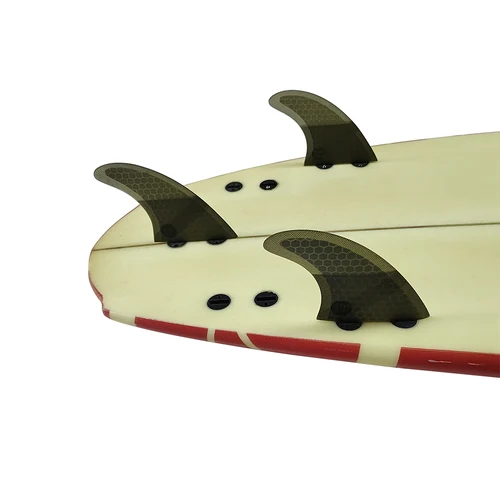 Imagen 2 del producto Propulsor Tri Fins S/M/L/K2.1 Aleta de tabla de surf de fibra de vidrio de panal con pestañas dobles Estabilizadores de tabla de surf compatibles con UPSURF FCS