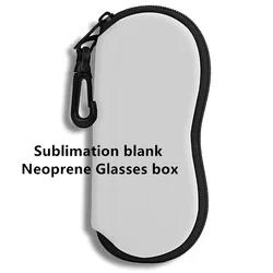 Sublimation Blank Neoprene Glasses Pouch Box Sunglasses Eyeglass Soft Eyewear Case Cover Bag for Diy Photo Logo Print