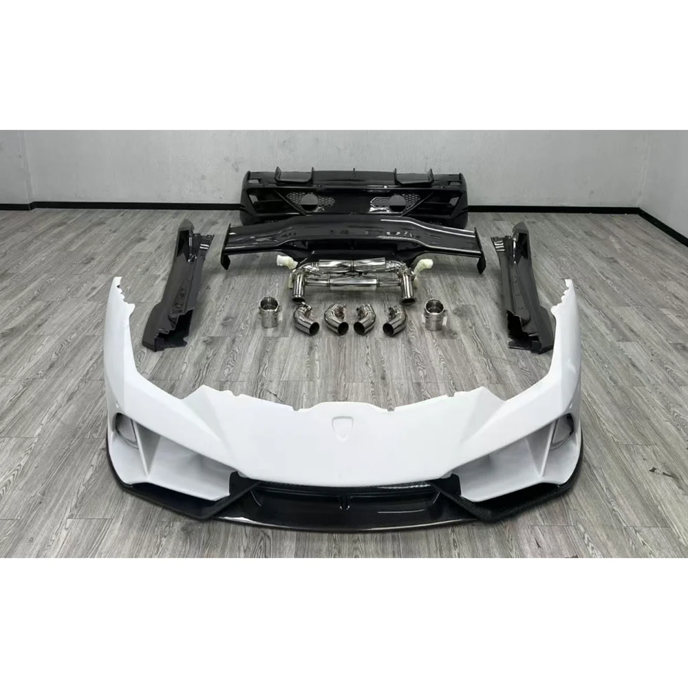 Bodykit for  Huracan LP580 LP610-4 to Upgrade to EVO Spyder Facelift Include Front and Rear Car Bumper Side Skirts