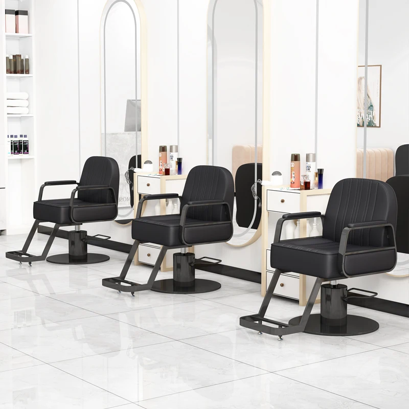 كرسي حلاق عتيق بتصميم بسيط لتوفير المساحة، كراسي بسيطة للتخزين الإبداعي، أثاث صالون Stuhl Friseur #6