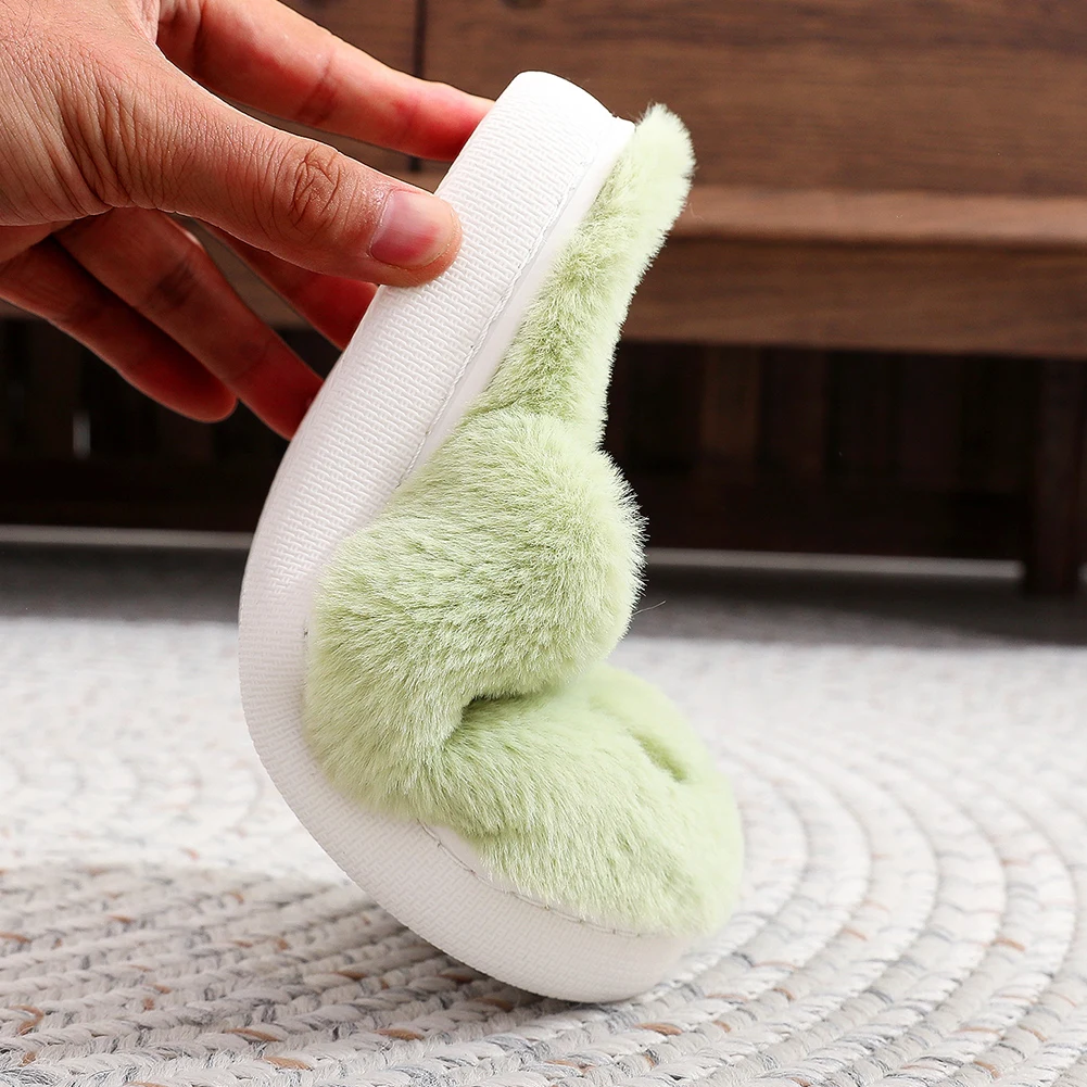 For Grinch Plush Slippers Warm Slip-on House Shoes Comfortable Soft Couple Slippers Thermal Christmas Slippers Autumn Winter