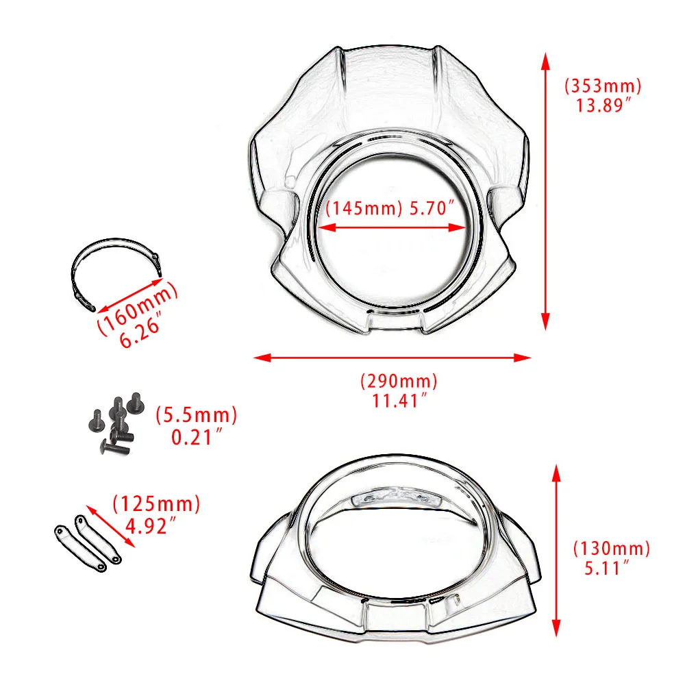 Motorcycle Fairing Cowl Headlamp Mask Headlight Front Fork Windshiled Cover For Yamaha XVS 950 SPEC BOLT Bolt 950 2014-2023