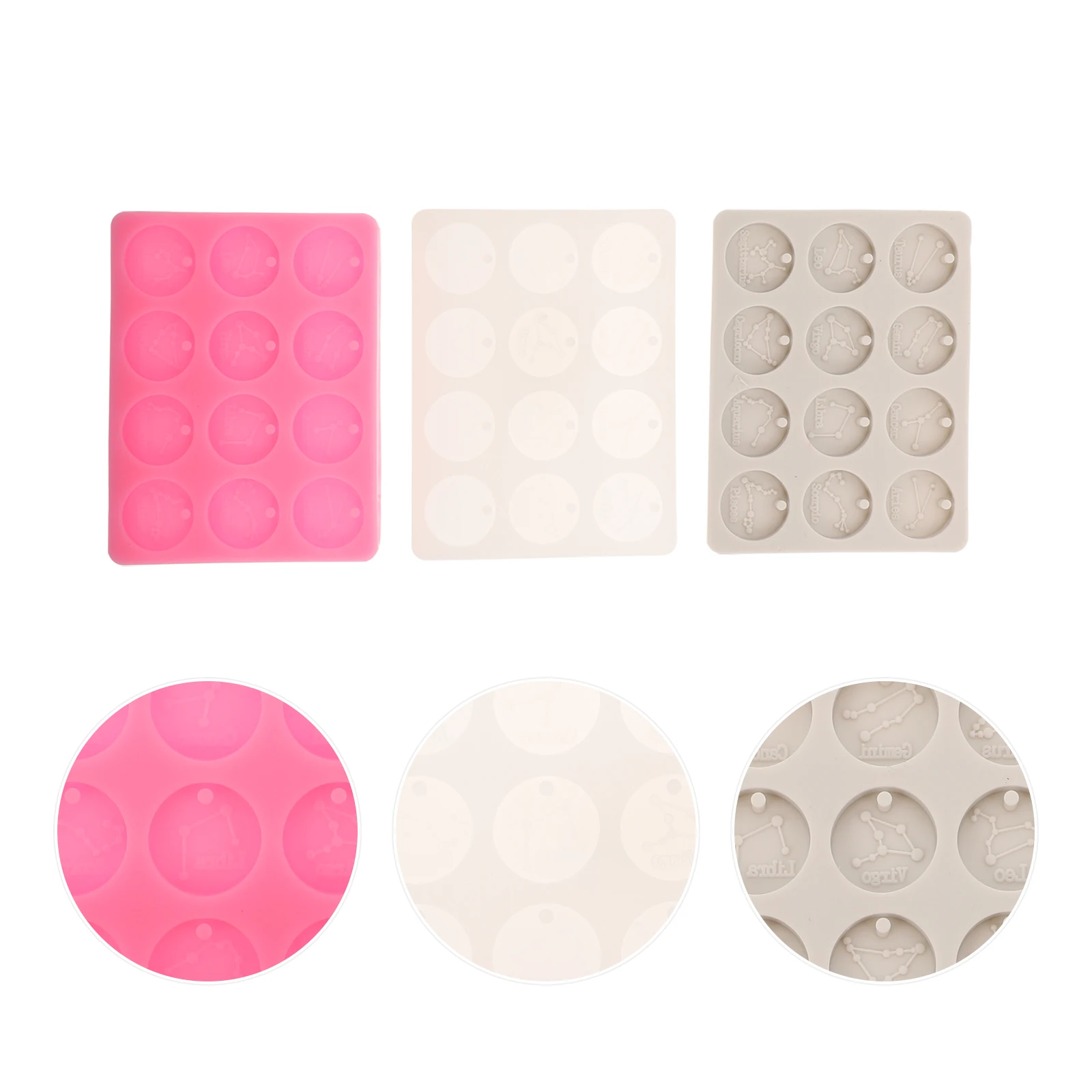 

3pcs Silicone Mold for DIY Jewelry Making Crafts High Mold For Diy Transparency Flexible Pendant