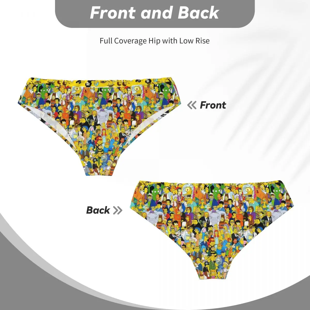 Custom Men Anime Simpsons Men Brief Panties Male Comfort Underwear Underpants