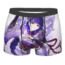 Genshin Impact Raiden Shogun Underpants Cotton Panties Man Underwear Print Shorts Boxer Briefs