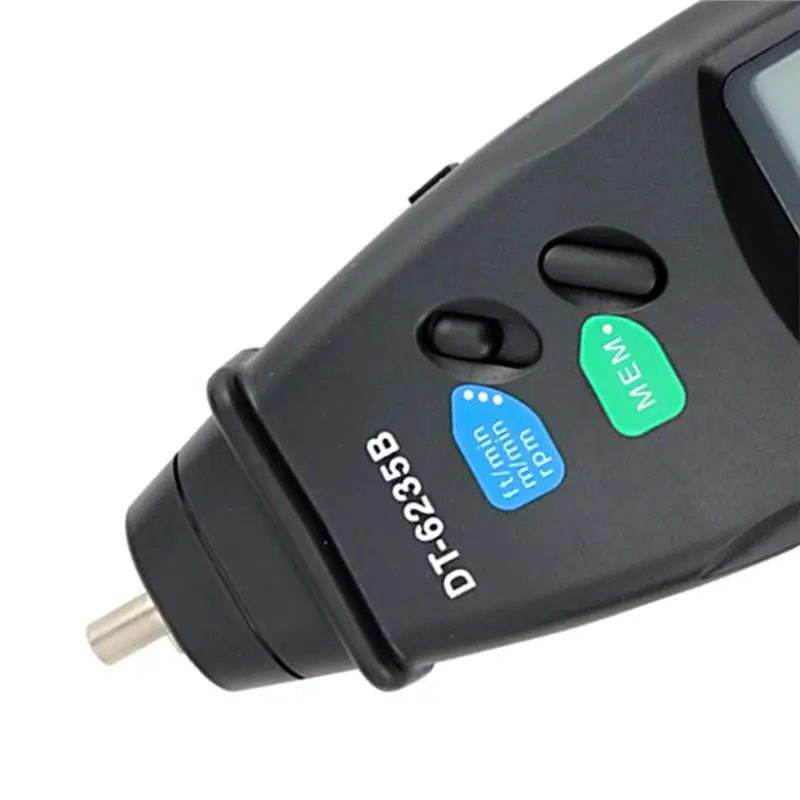 DT6235B DT-6235 Digital Line Tachymeter Contact Tachometer Gear Tachometer Portable RPM Meter