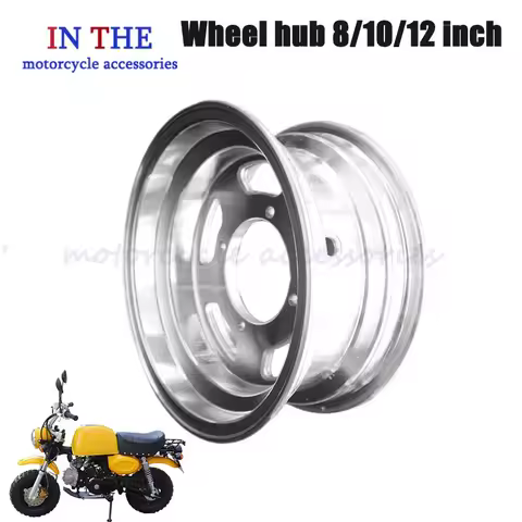 8/10/12 inch wheel vacuum rims Aluminium alloy hub For bike motorcycle Parts 3.50-8 2.75-10 3.00-10 3.50-10 4.50-12